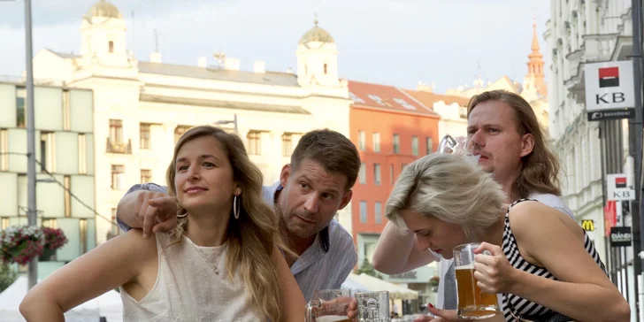 Ve Štatlu na škopek: venkovní pivní úniková hra po brněnských hospodách pro 1–6 hráčů