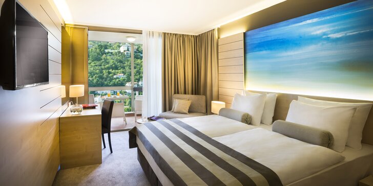 4* pobyt s polopenzí na vyhlášené Opatijské riviéře: hotel s bazény, saunami a soukromou pláží