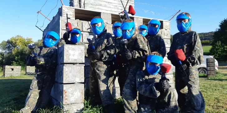 Junior paintball: 3hodinová hra nejen pro děti a teenagery (8–10 osob)