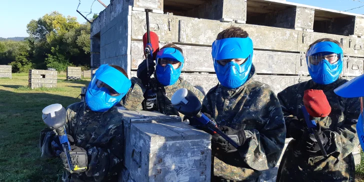 Junior paintball: 3hodinová hra nejen pro děti a teenagery (8–10 osob)