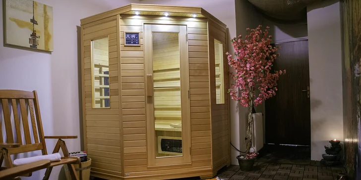 Relax pro 1–3 osoby: privátní infrasauna na 90 min. i s limonádou či sektem