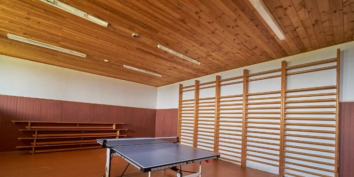Zahrát si můžete také stolní tenis.