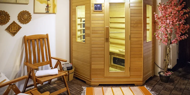 Relax pro 1–3 osoby: privátní infrasauna na 90 min. i s limonádou či sektem