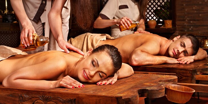 Párová masáž: tradiční či olejová thajská nebo teplá masáž s aroma olejem