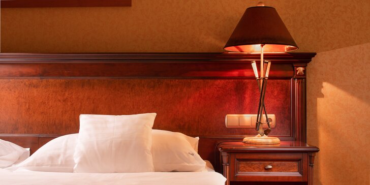 Pobyt v elegantním hotelu blízko kolonády: snídaně či polopenze, wellness i procedury