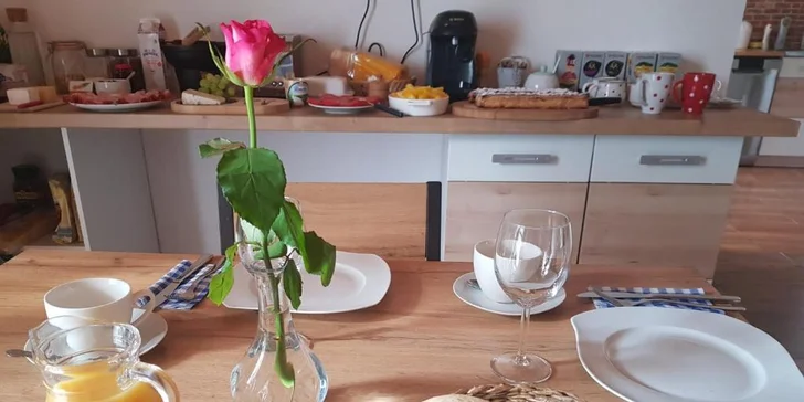 Pobyt se snídaní v útulném penzionu u Tábora s vinotékou a saunou