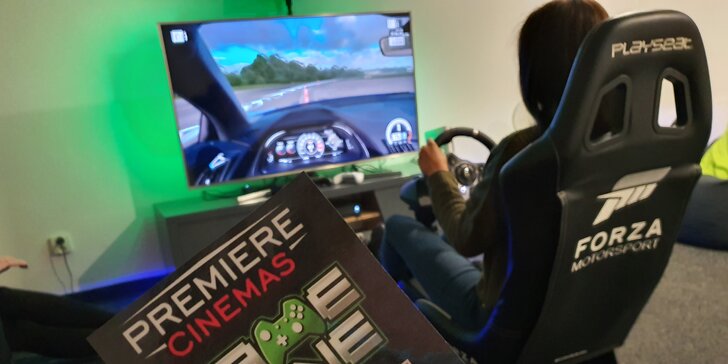 1 hod. zábavy v herní zóně: virtuální realita, závodní auto, xbox a jiné konzole