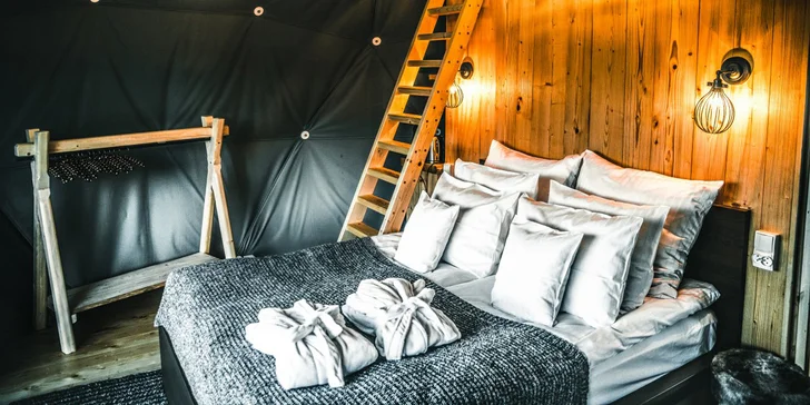 Glamping v polských Tatrách s panoramatickým výhledem. Varianty s vínem, růžemi i romantickou výzdobou