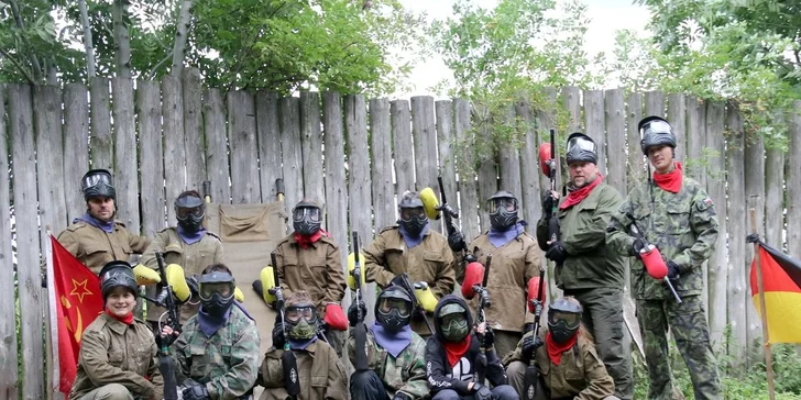 3 h paintballu u Opavy pro 1 i 10 lidí: zbraň, mundúr, rukavice a 100 kuliček pro každého