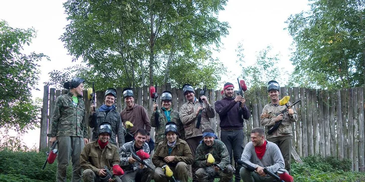 3 h paintballu u Opavy pro 1 i 10 lidí: zbraň, mundúr, rukavice a 100 kuliček pro každého