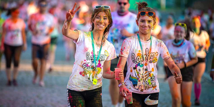 Rainbow Run v Dolních Vítkovicích: startovné, tričko, barvičky i medaile