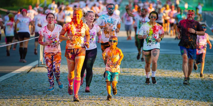 Rainbow Run v Dolních Vítkovicích: startovné, tričko, barvičky i medaile