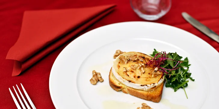 Vouchery na cokoli z menu bistra Amandine u Karlova náměstí: ryby, maso i saláty