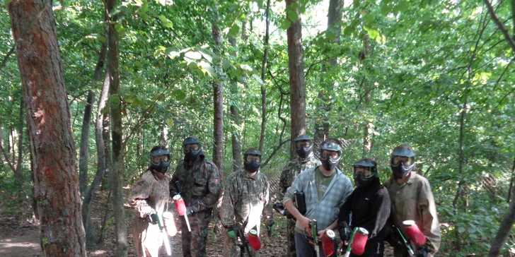 Dobijte adrenalin: 3hodinová paintballová zábava vč. kuliček a občerstvení