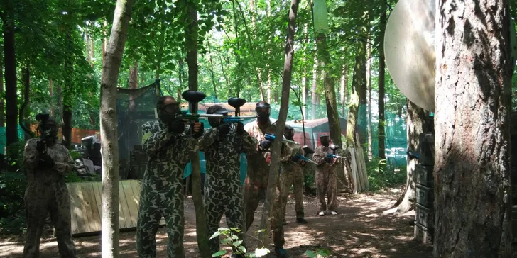 3hodinová Paintballová přestřelka včetně 100 kuliček