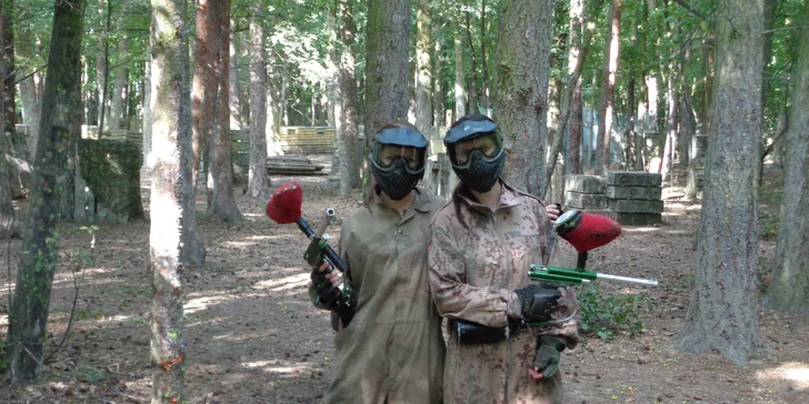 3hodinová Paintballová přestřelka včetně 100 kuliček