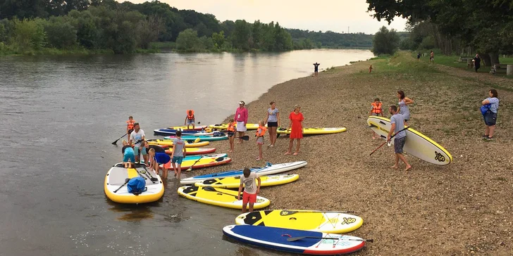 Zapůjčení paddleboardu v Roudnici nad Labem: 60 či 120 minut i na půl dne