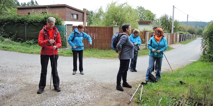 Soukromé lekce školy chůze i celodenní kurz nordic walkingu pro 1–2 osoby