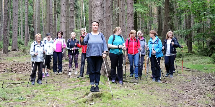 Soukromé lekce školy chůze i celodenní kurz nordic walkingu pro 1–2 osoby
