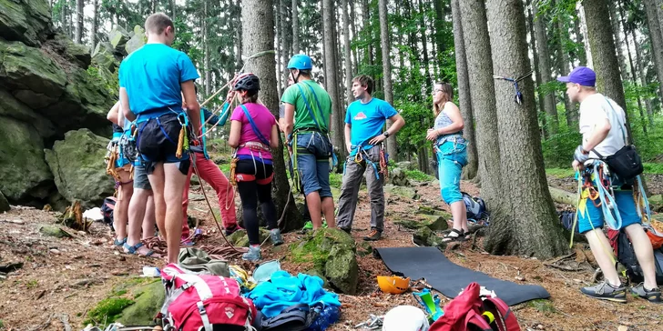 Kurz lezení na skalách: 2hodinový nebo 4hodinový pro 1 až 3 osoby