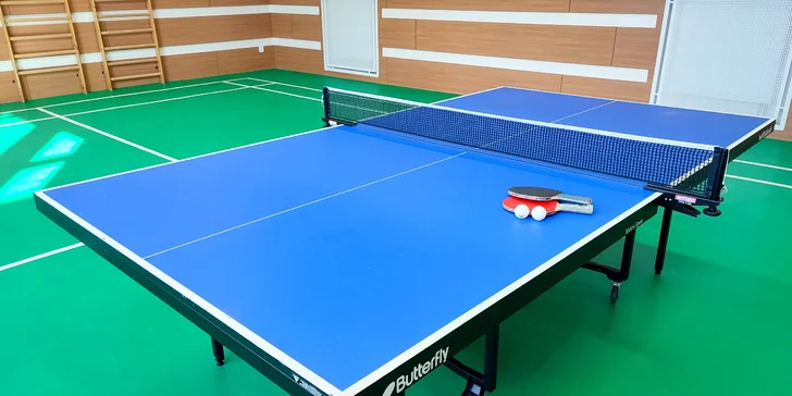 Sport a relax: hodina badmintonu nebo ping-pongu i sauna se sektem pro 2