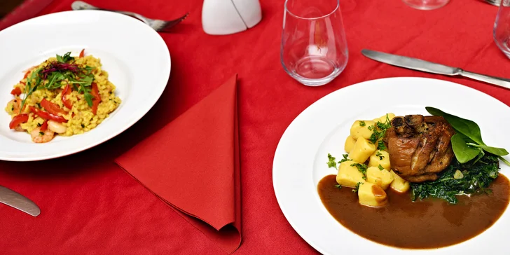 Vouchery na cokoli z menu bistra Amandine u Karlova náměstí: ryby, maso i saláty