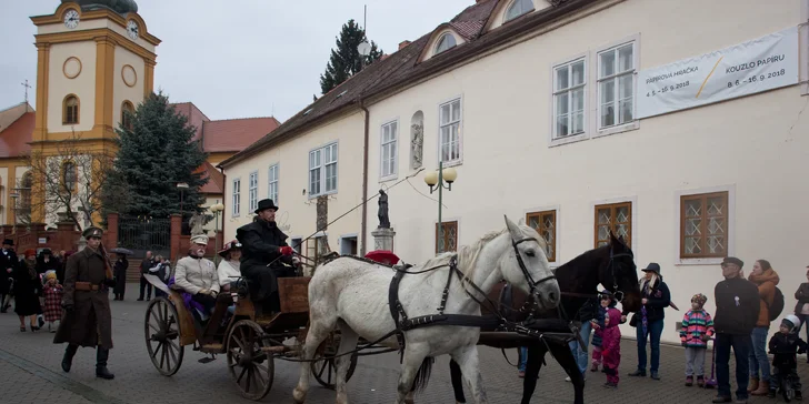 Vyjížďka na koni v Moravském krasu či jízda kočárem lokalitou dle výběru