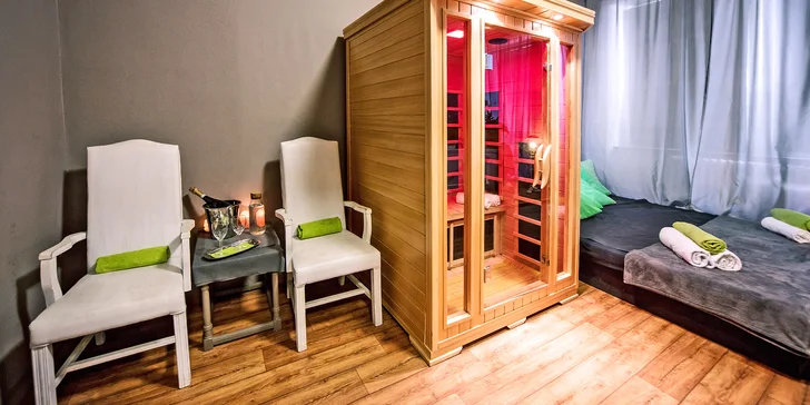 Romantika pro dva: privátní wellness s láhví sektu, masáží či rašelinovým zábalem