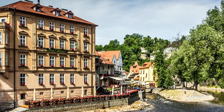 Pobyt v centru Českého Krumlova: elegantní pokoje, snídaně i večeře a slevy