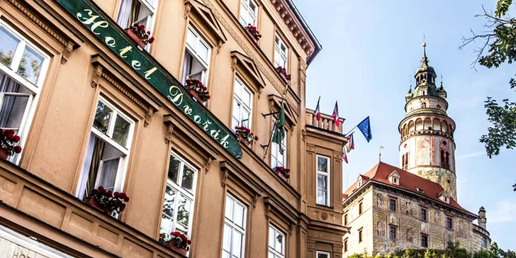 Pobyt v centru Českého Krumlova: elegantní pokoje, snídaně i večeře a slevy