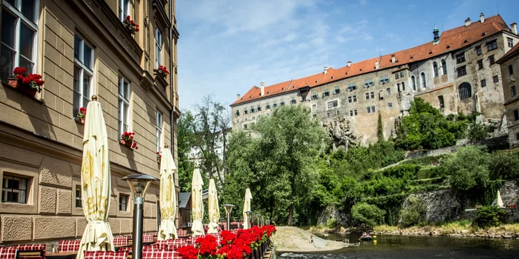 Pobyt v centru Českého Krumlova: elegantní pokoje, snídaně i večeře a slevy
