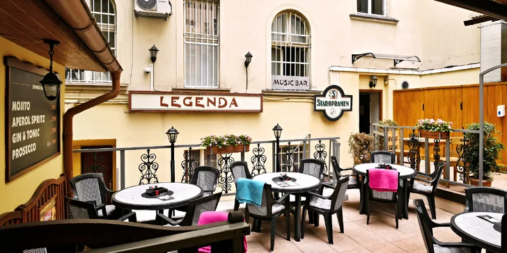 Otevřený voucher na jídlo v restauraci a baru Legenda u I. P. Pavlova