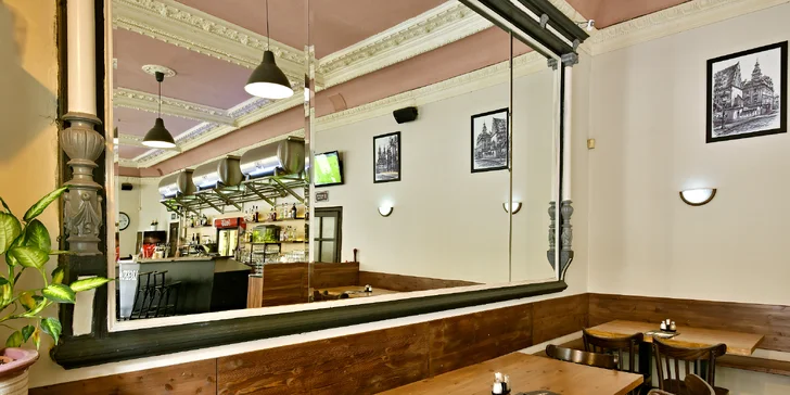 Otevřený voucher na jídlo v restauraci a baru Legenda u I. P. Pavlova