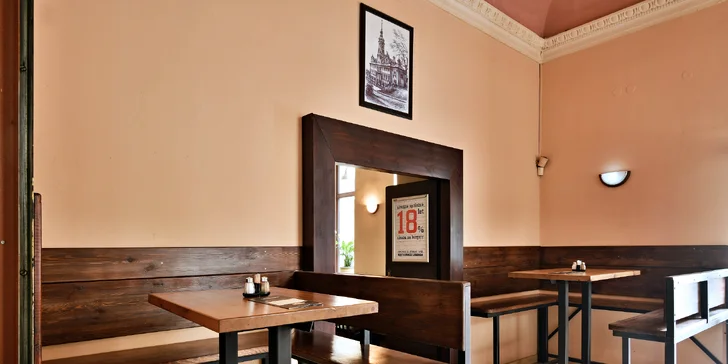 Otevřený voucher na jídlo v restauraci a baru Legenda u I. P. Pavlova