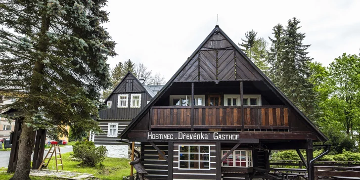 Aktivní pobyt v Krkonoších ve stylovém penzionu Dřevěnka s polopenzí