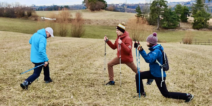 Skupinová nebo individuální lekce nordic walking na Vysočině