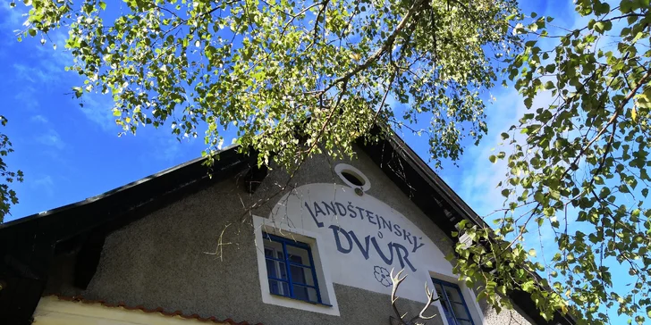 Česká Kanada s polopenzí přímo u hradu Landštejn