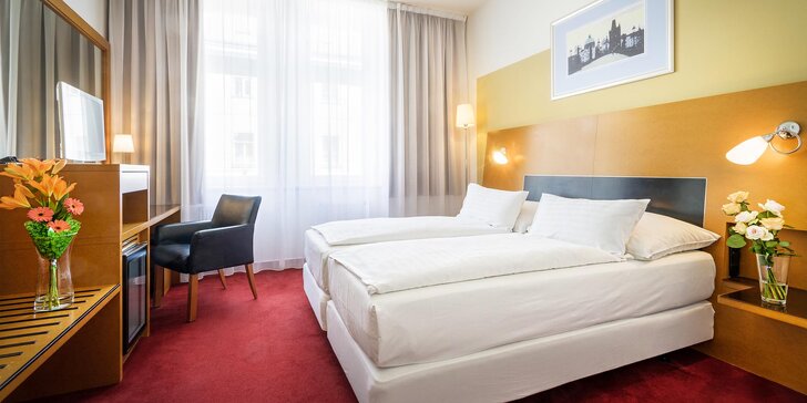 Romantika v Praze: secesní hotel v rezidenční části Žižkova se snídaní