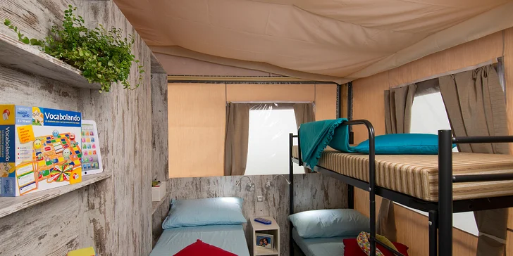 Dovolená v Poreči: 5* kemp s bazény, mobilní domky nebo glamping až pro 6 osob, 800 m od pláže