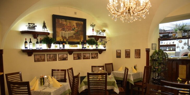 40% sleva na jídlo i nápoje v pravé italské ristorante
