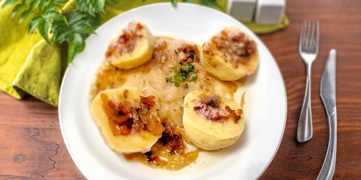 Polední menu podle výběru z denní nabídky: 1-5 obědů, polévka i hlavní chod