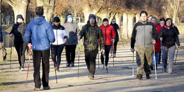 Základní skupinový kurz severské chůze Nordic Walking pro 1 osobu