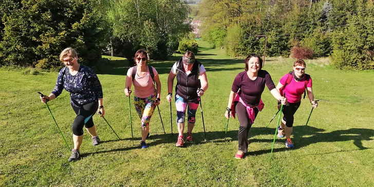 Základní skupinový kurz severské chůze Nordic Walking pro 1 osobu