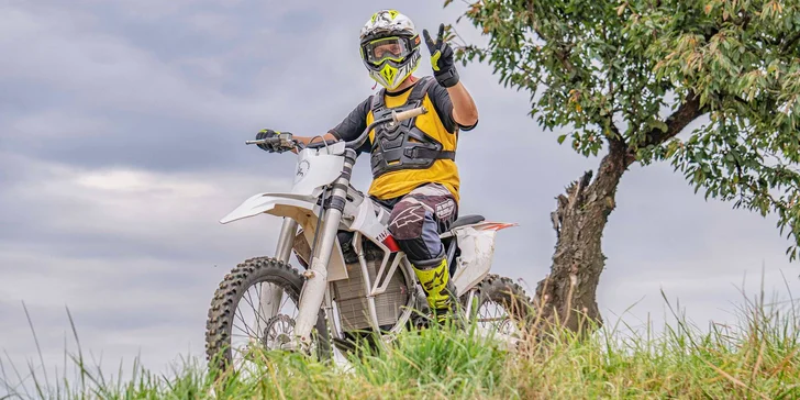 Jízda na motokrosových elektrických motorkách Kuberg a Alta