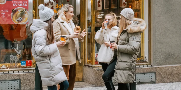 Káva a zákusek v kavárně Dobro&Dobro Cafe: espresso i cappuccino, muffin či normandský jablečný koláč