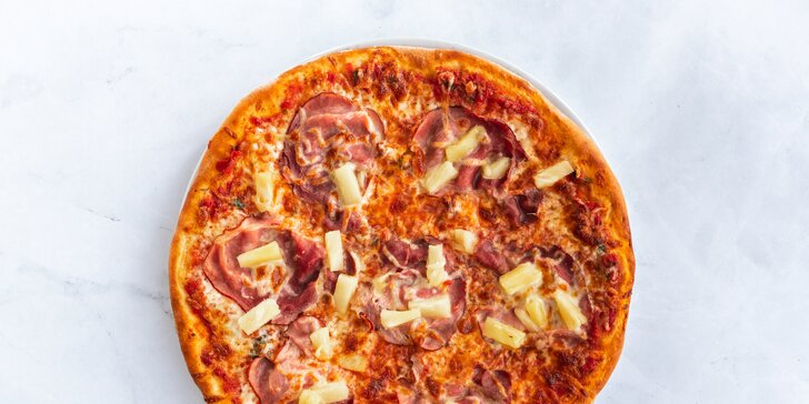 Jedna či dvě pizzy v rodinné italské restauraci: průměr 32 cm, výběr z 6 druhů