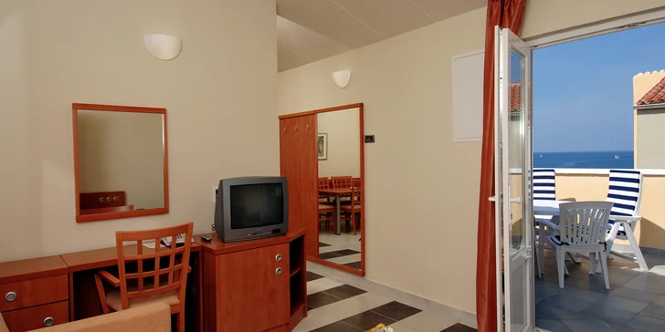 4* dovolená v Rovinji: apartmány pro 1–6 osob v resortu přímo u moře a neomezený wellness