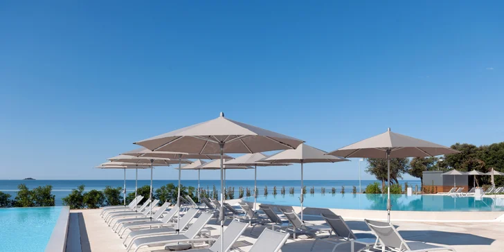 4* dovolená v Rovinji: apartmány pro 1–6 osob v resortu přímo u moře a neomezený wellness