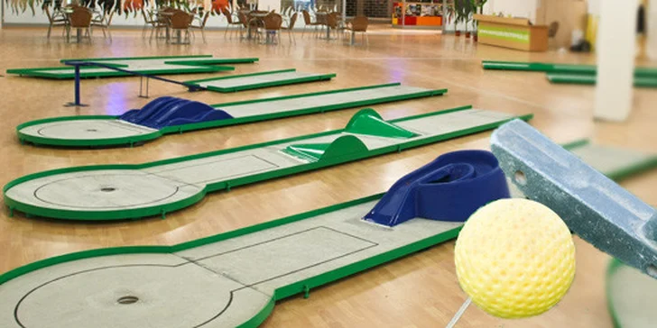 Minigolf na 1,5 hodiny včetně zapůjčení vybavení