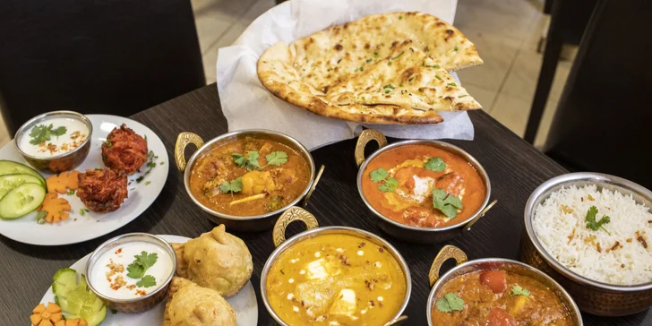 Otevřené vouchery na cokoli z nabídky v indické restauraci Shahi Indian